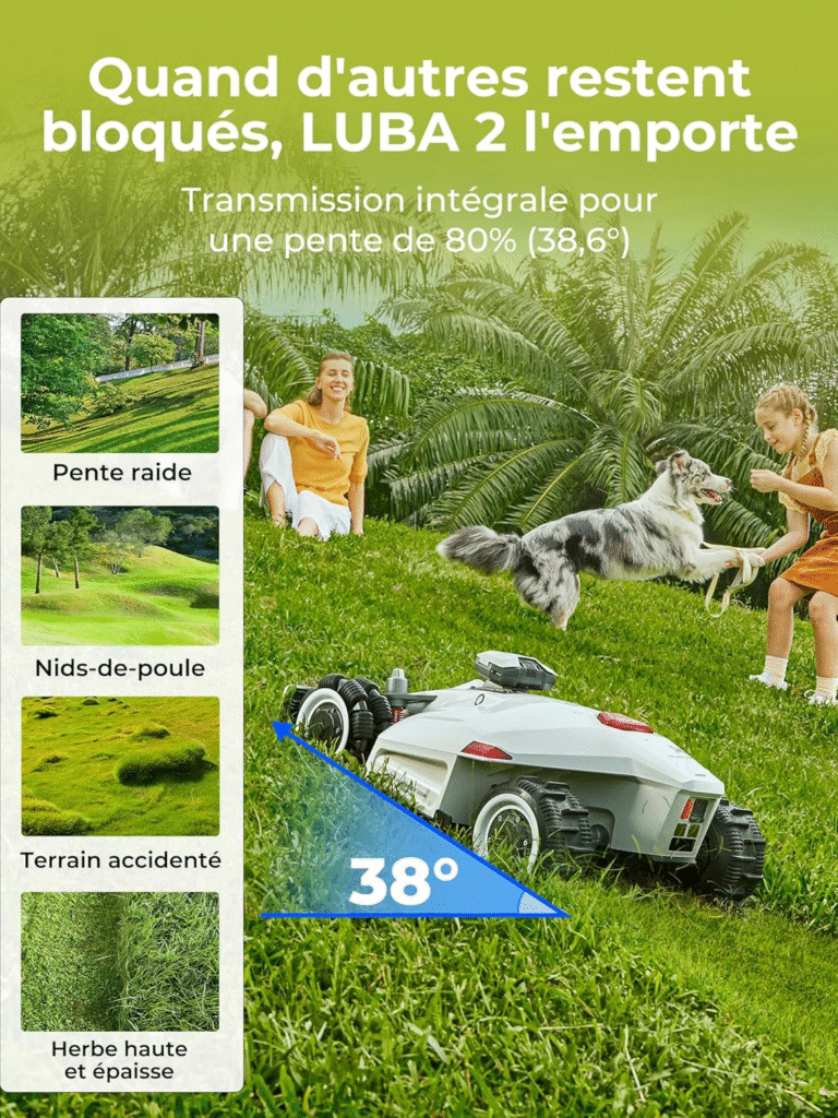 Performances du MAMMOTION LUBA 2 AWD 5000