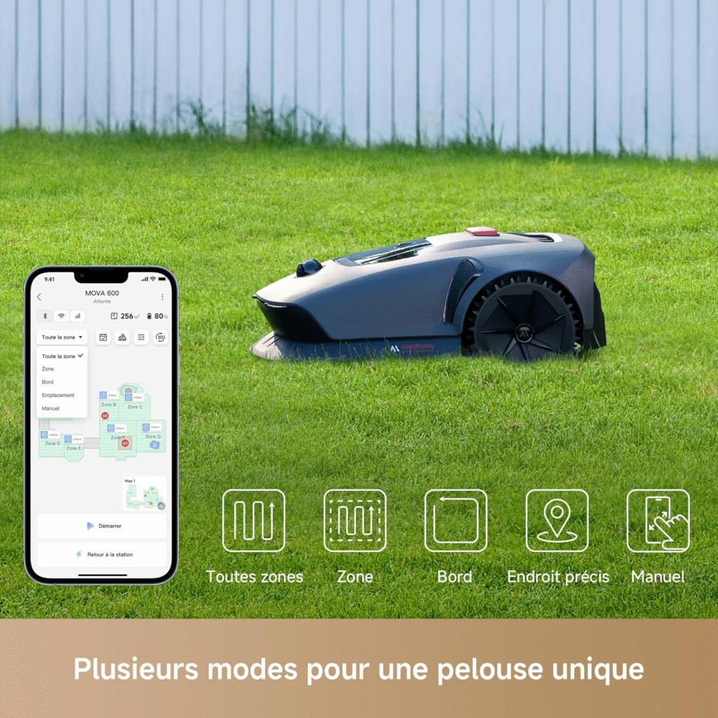 Des fonctionnalités avancées pour une tonte optimale